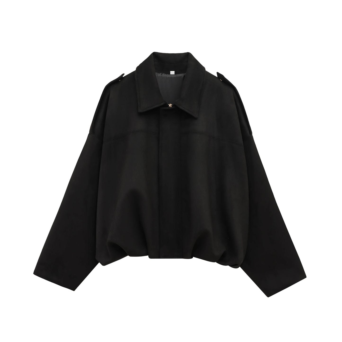 Suede Bomber Jacket – Brown/Green Lapel Zip Casual Motorcycle Coat for Women